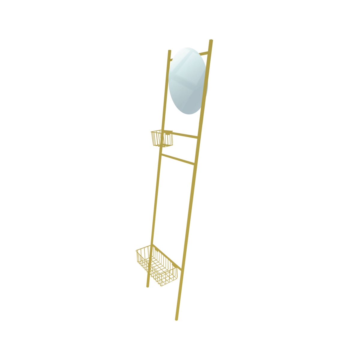 Escada Tali Multiuso Epic Dourada com Cestos PG 190x45cm 