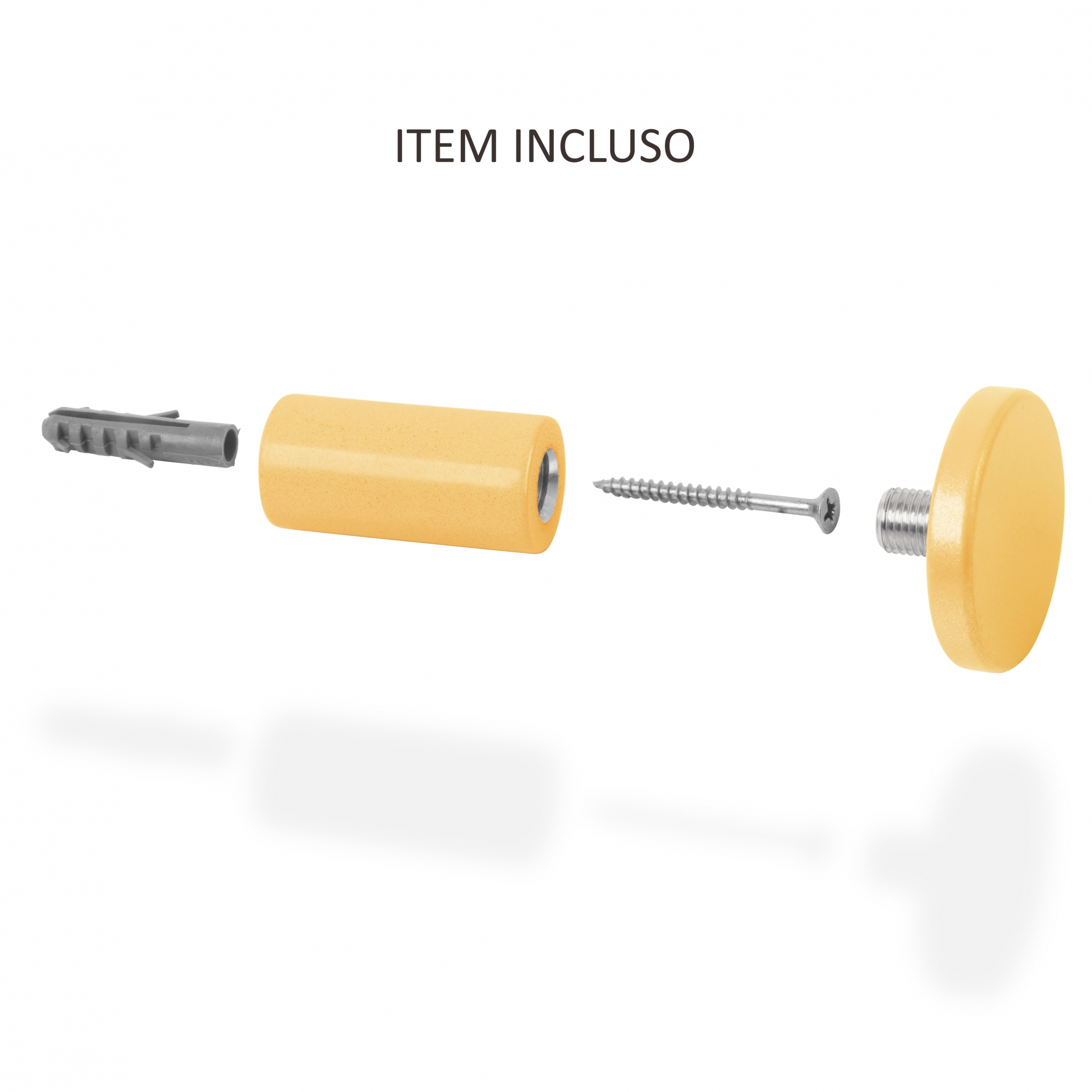 Espelho Decorativo Adnet Amarelo Alça Courino Preta 60 Cm Redondo Amarelo/Preto, 60 cm