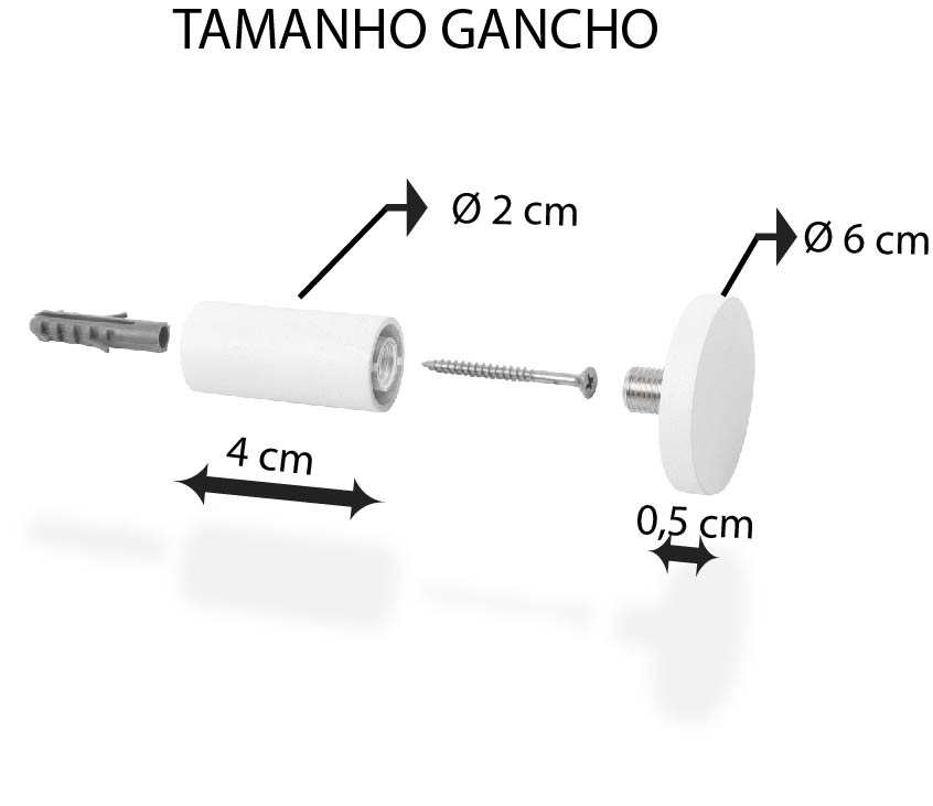 Espelho Decorativo Adnet Branco Alça Courino Rajada 60 Cm Redondo Branco/Rajado, 60 cm