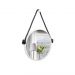 Espelho Decorativo Adnet Branco Alça Sisal Black 60 Cm Redondo 60 cm