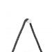 Espelho Decorativo Adnet Branco Alça Sisal Black 60 Cm Redondo 60 cm