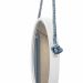 Espelho Decorativo Adnet Branco Alça Sisal Blue 60 Cm Redondo 60 cm