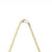 Espelho Decorativo Adnet Branco Alça Sisal Natural 40 cm Redondo 40 cm