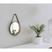 Espelho Decorativo Adnet Corten (marrom) Alça Rajada 30 Cm de diâmetro