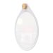 Espelho Decorativo Adnet Flat Branco Off White 40 Cm Redondo Branco, 40 cm