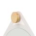 Espelho Decorativo Adnet Flat Branco Off White 40 Cm Redondo Branco, 40 cm