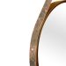 Espelho Decorativo Adnet Marrom Alça Courino Rajada 60 Cm Redondo Marrom/Rajado, 60 cm