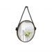 Espelho Decorativo Adnet Marrom Alça Sisal Black 40 Cm Redondo 40 cm