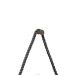 Espelho Decorativo Adnet Marrom Alça Sisal Black 40 Cm Redondo 40 cm