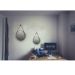 Espelho Decorativo Adnet Marrom Alça Sisal Natural 60 Cm Redondo 60 cm