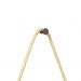 Espelho Decorativo Adnet Marrom Alça Sisal Natural 60 Cm Redondo 60 cm