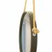 Espelho Decorativo Adnet Marrom Alça Sisal Yellow 40 Cm Redondo 40 cm
