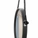 Espelho Decorativo Adnet Preto Alça Sisal Black 50 Cm Redondo Preto/Preto, 50 cm