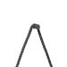 Espelho Decorativo Adnet Preto Alça Sisal Black 50 Cm Redondo Preto/Preto, 50 cm