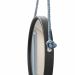 Espelho Decorativo Adnet Preto Alça Sisal Blue 40 Cm Redondo 40 cm