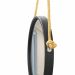 Espelho Decorativo Adnet Preto Alça Sisal Yellow 60 Cm Redondo 60 cm