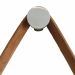Espelho Decorativo Adnet Vintage Alça Corino Caramelo 60 Cm Redondo