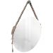 Espelho Decorativo Adnet Vintage Macramê Bege 40 Cm Redondo
