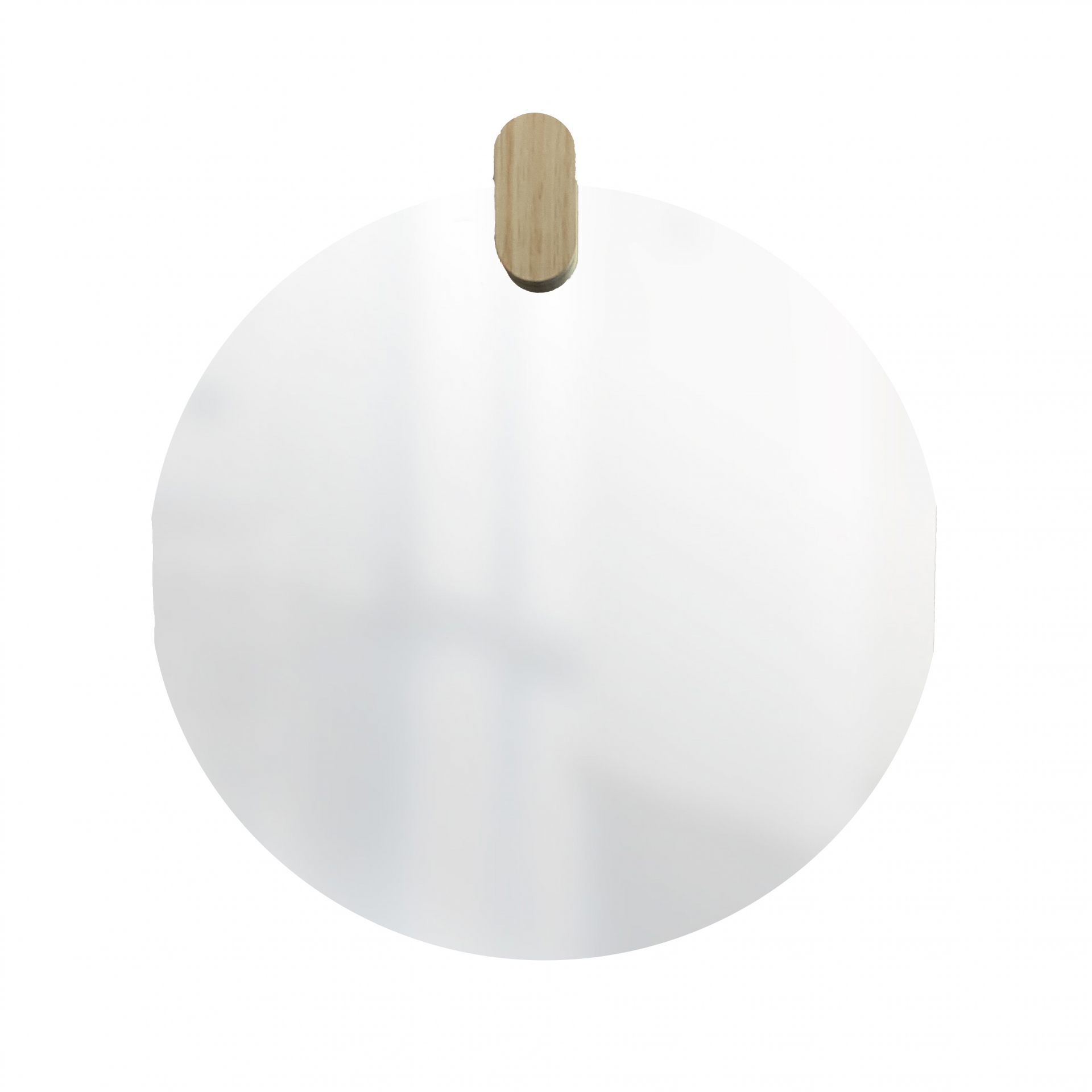 Espelho Decorativo Aplique Oblongo Pinus 50cm Redondo 