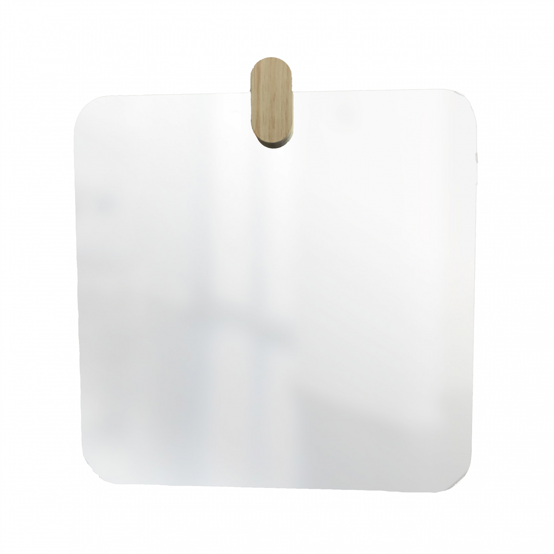Espelho Decorativo Aplique Oblongo Pinus 50x50cm Quadrado 