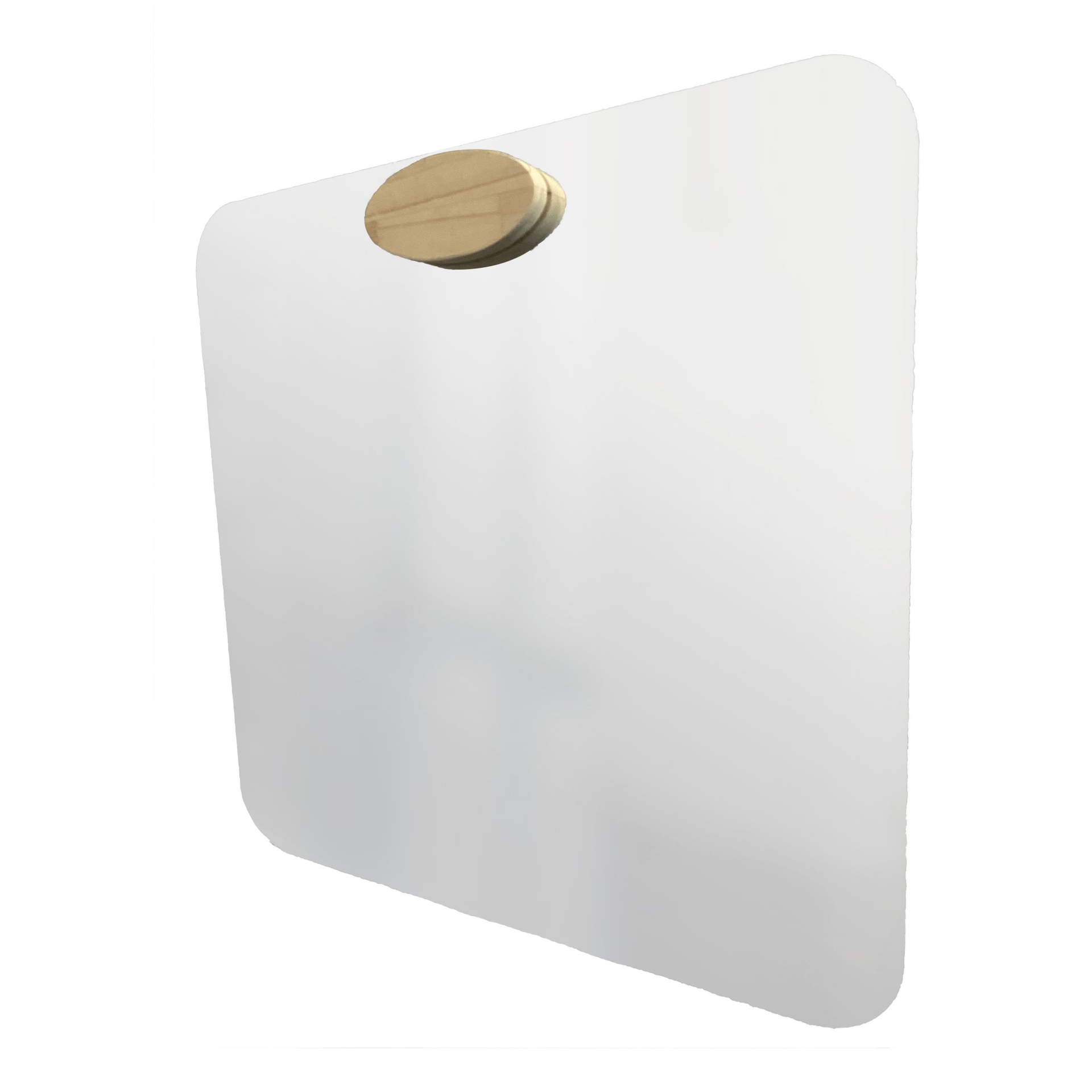 Espelho Decorativo Aplique Oval Pinus 50x50cm Quadrado 
