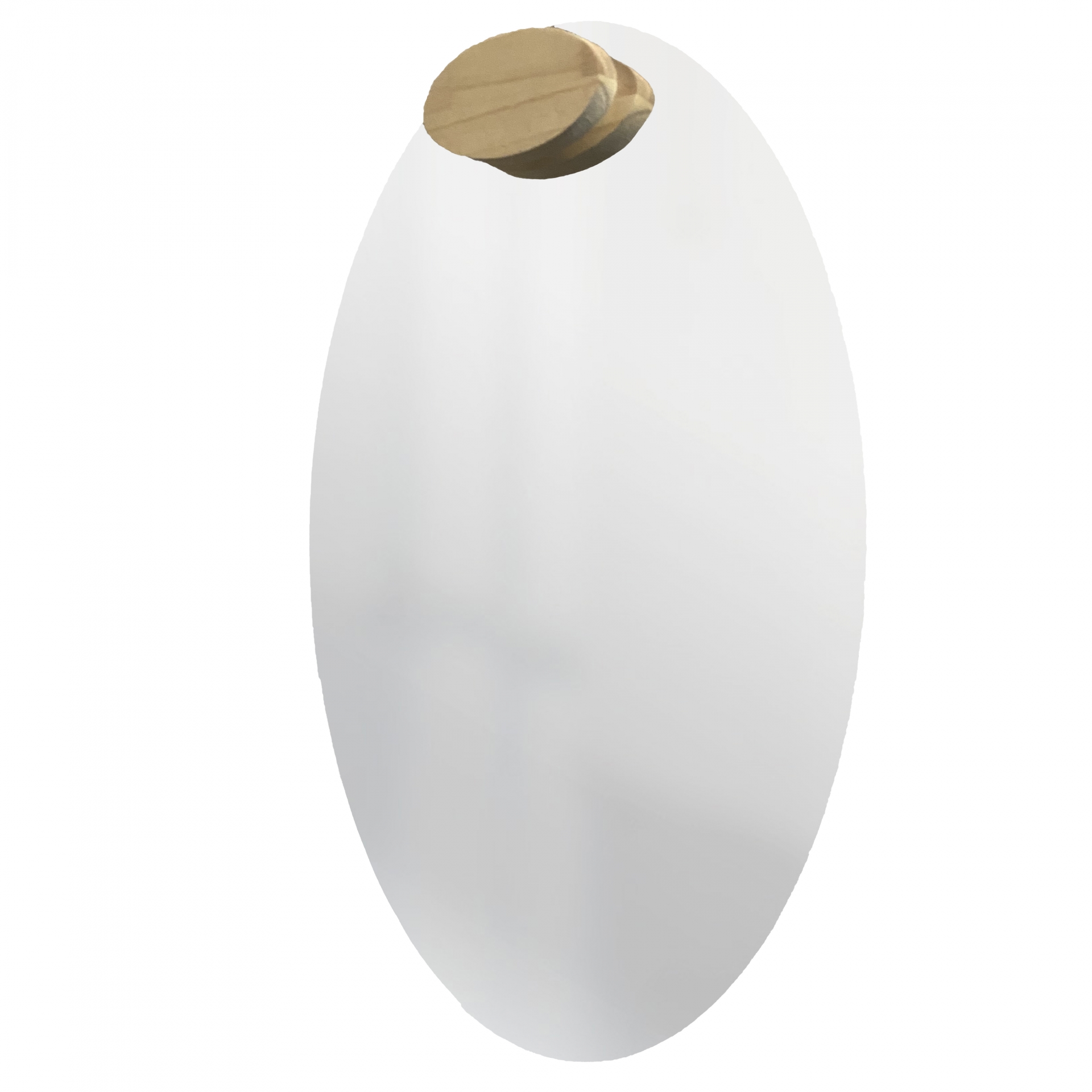 Espelho Decorativo Aplique Oval Pinus 60x40cm Oval 
