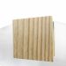 Espelho Decorativo Aplique Quadrado Pinus 50cm Redondo 