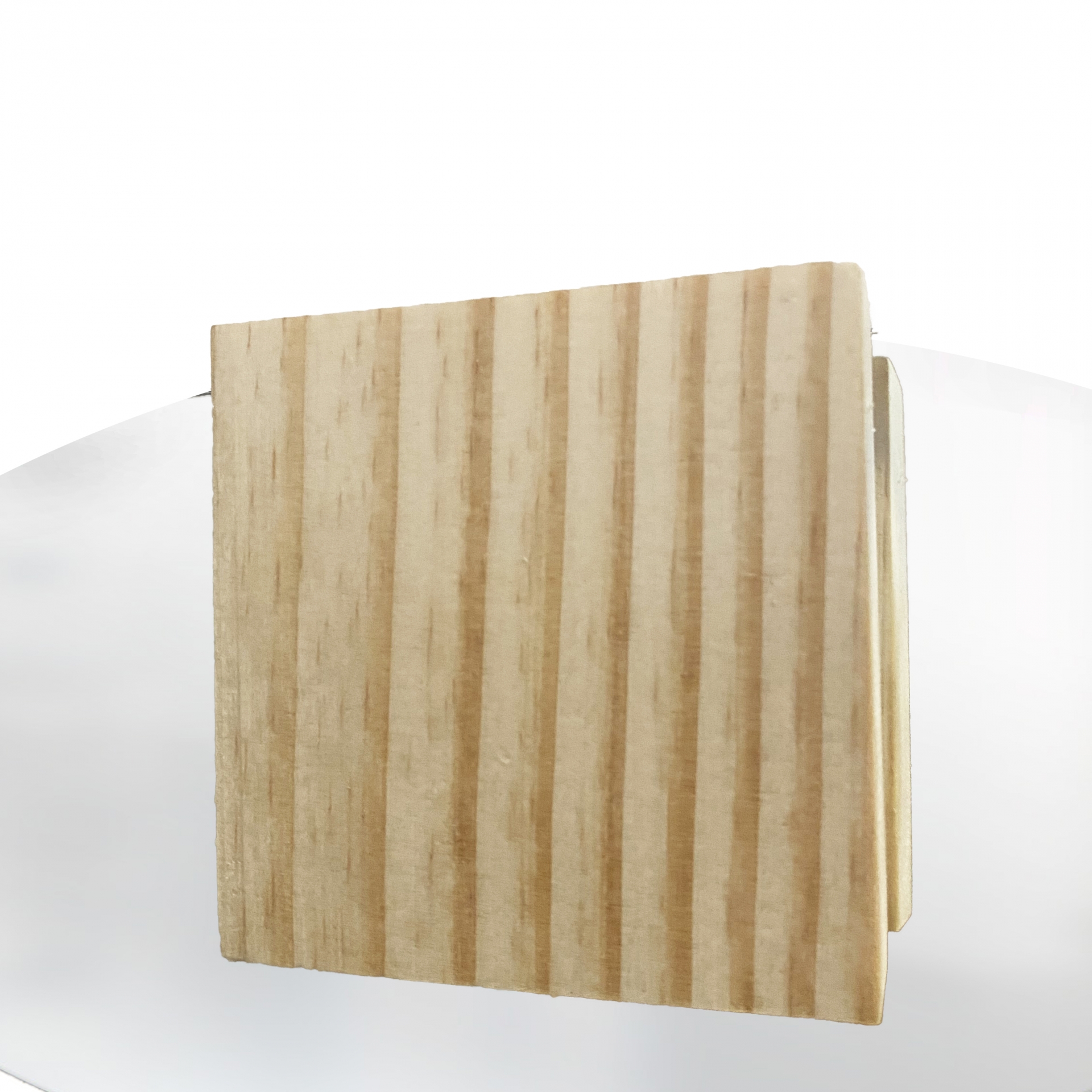 Espelho Decorativo Aplique Quadrado Pinus 50cm Redondo 