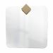 Espelho Decorativo Aplique Quadrado Pinus 50x50cm Quadrado 