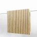 Espelho Decorativo Aplique Quadrado Pinus 60x40cm Retangular 