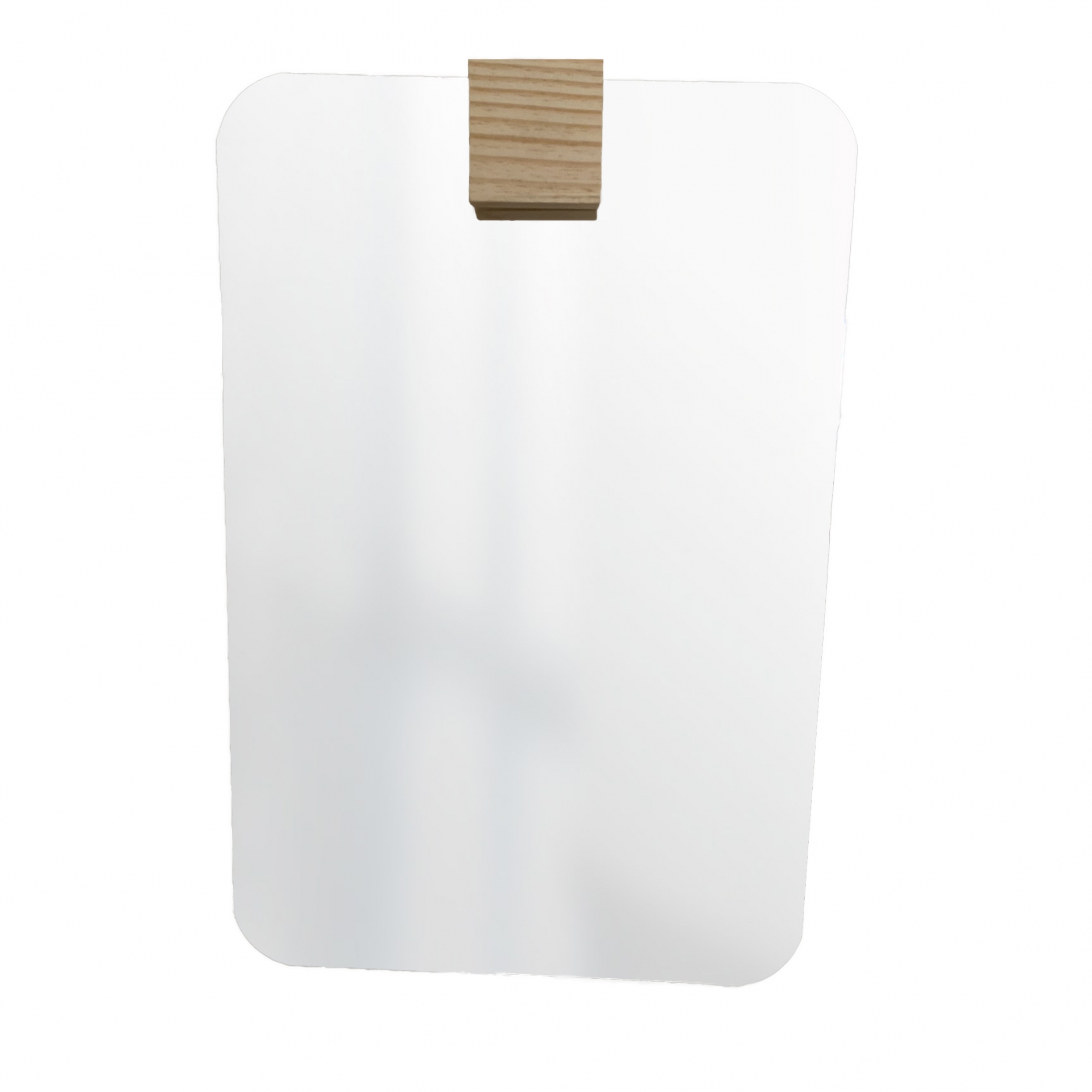 Espelho Decorativo Aplique Quadrado Pinus 60x40cm Retangular 