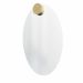 Espelho Decorativo Aplique Redondo  Pinus 60x40cm Oval 