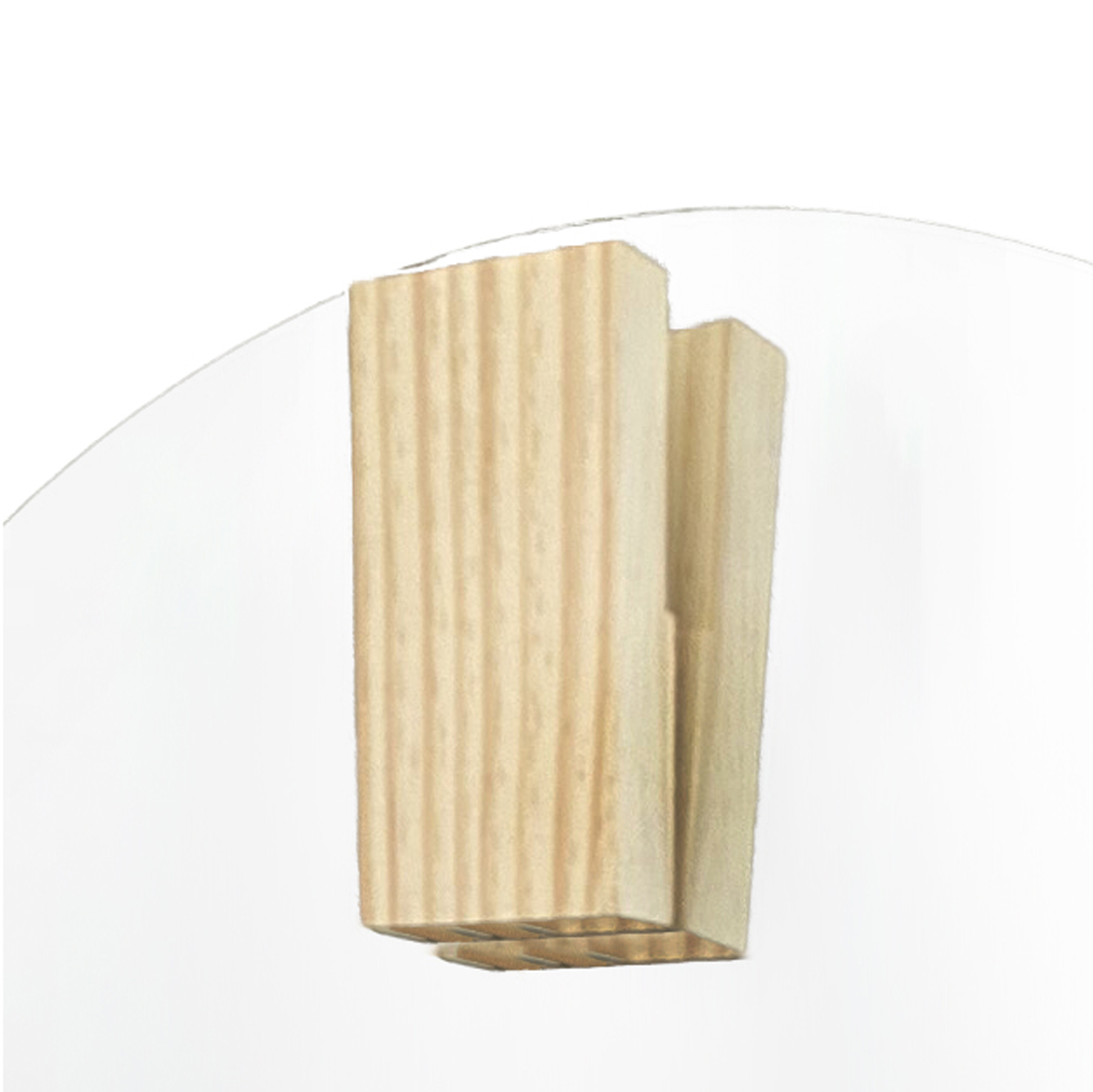 Espelho Decorativo Aplique Retangular Pinus 50cm Redondo 