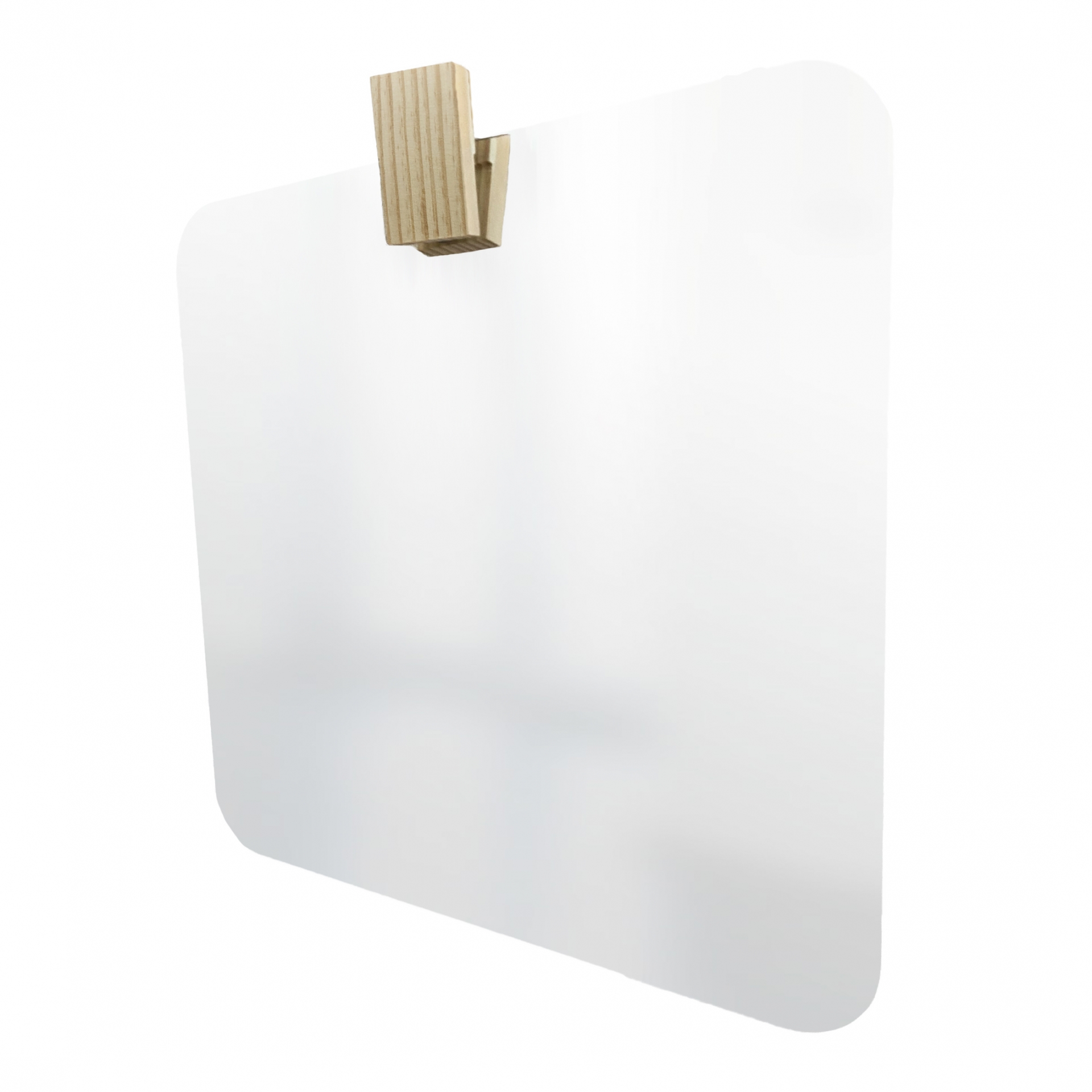 Espelho Decorativo Aplique Retangular Pinus 50x50cm Retangular 