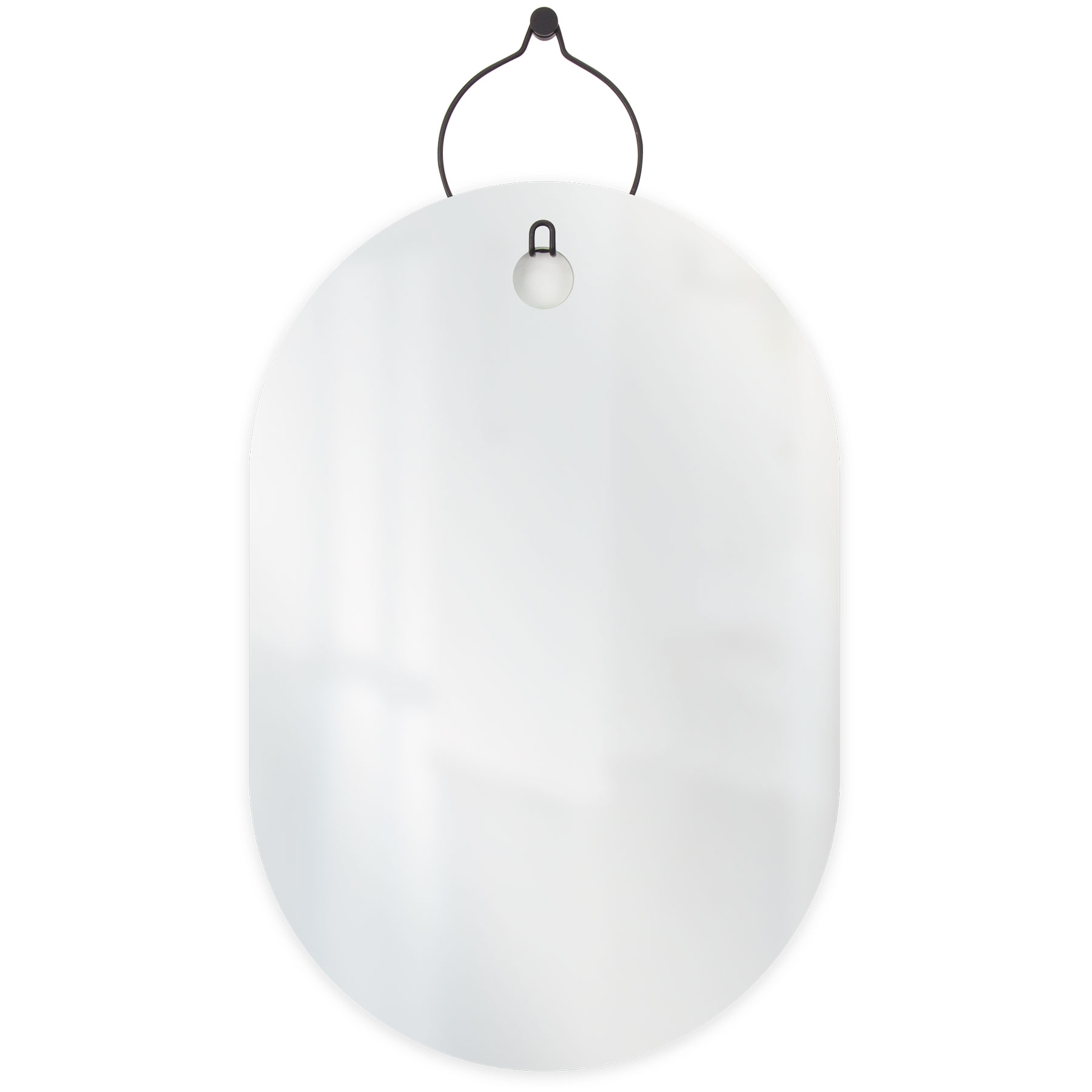 Espelho Decorativo Aramado Wire Boll Preto 60 X 40 Oblongo