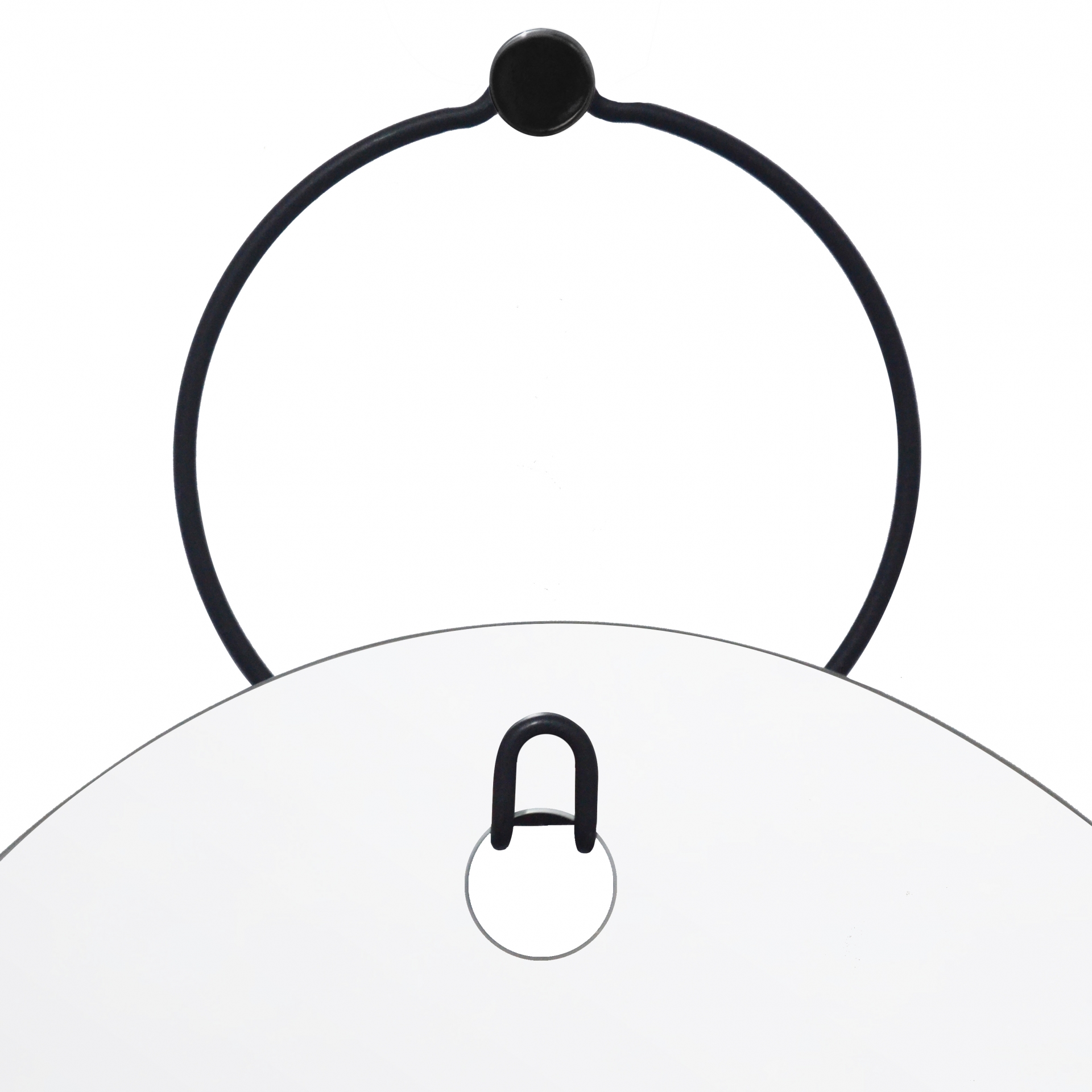 Espelho Decorativo Aramado Wire Boll Preto 60 X 40 Oval