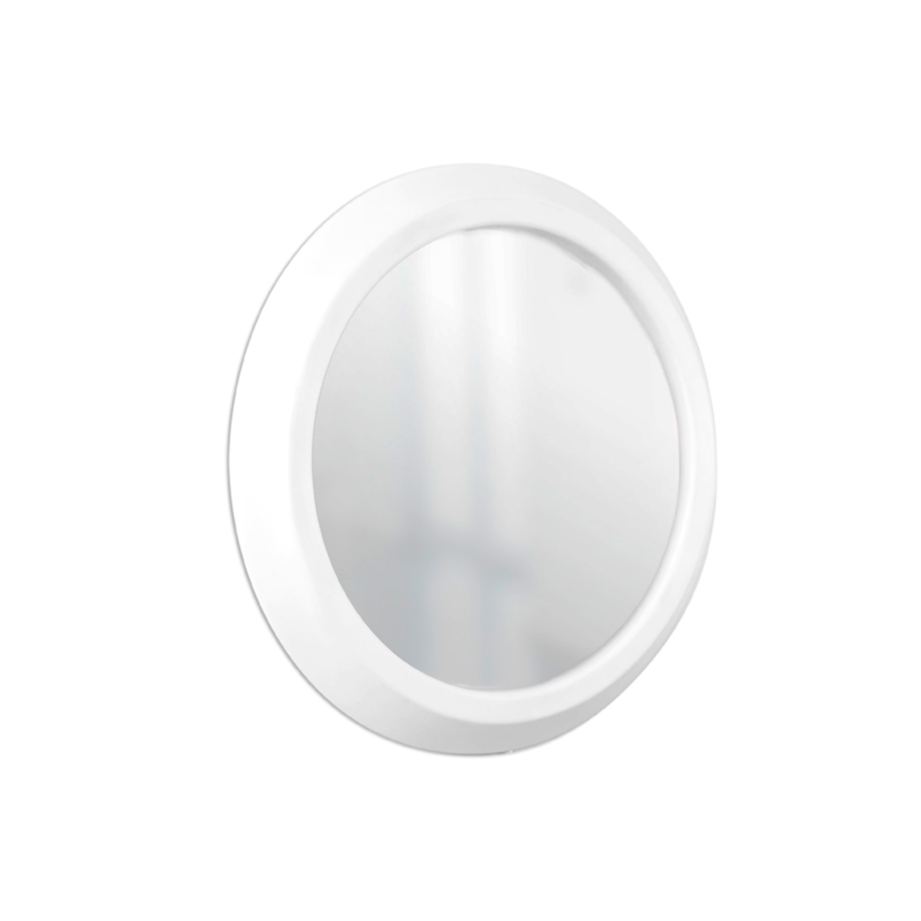 Espelho Decorativo Call Branco 60 Cm Redondo Branco, 60 cm