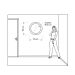 Espelho Decorativo Call Branco 60 Cm Redondo Branco, 60 cm