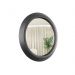 Espelho Decorativo Call Preto 60 Cm Redondo Preto, 60 cm
