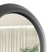 Espelho Decorativo Call Preto 60 Cm Redondo Preto, 60 cm