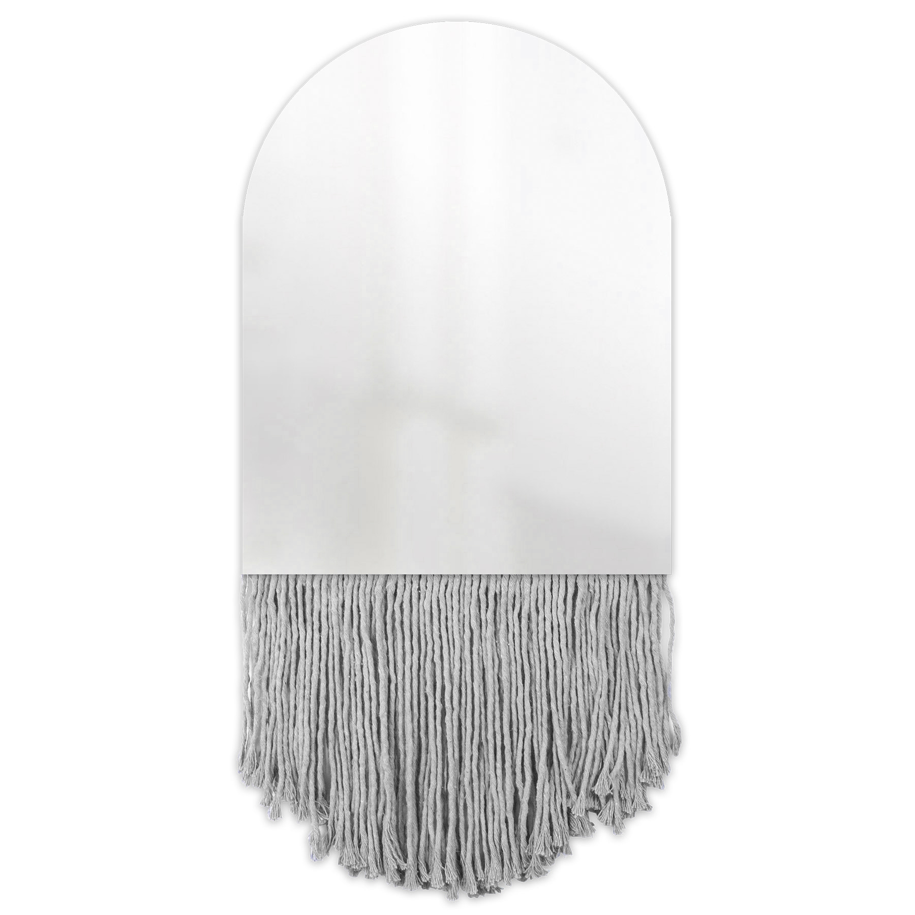 Espelho Decorativo Church Bangs Cinza 47X37 Cm