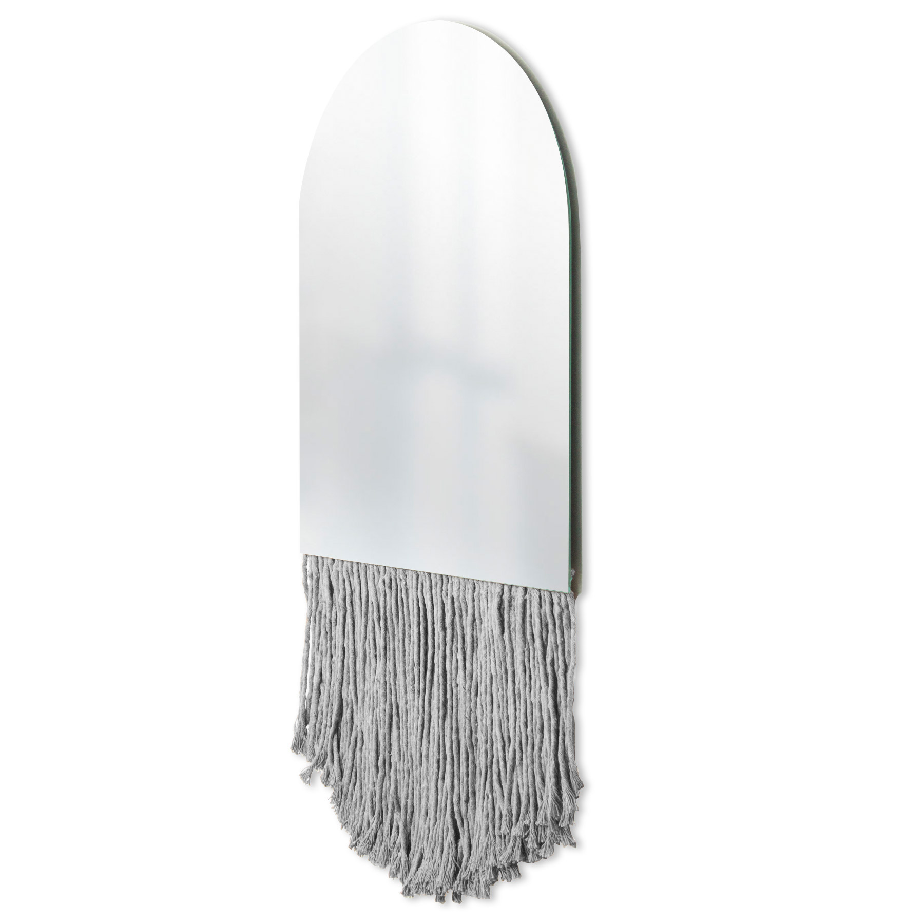 Espelho Decorativo Church Bangs Cinza 47X37 Cm