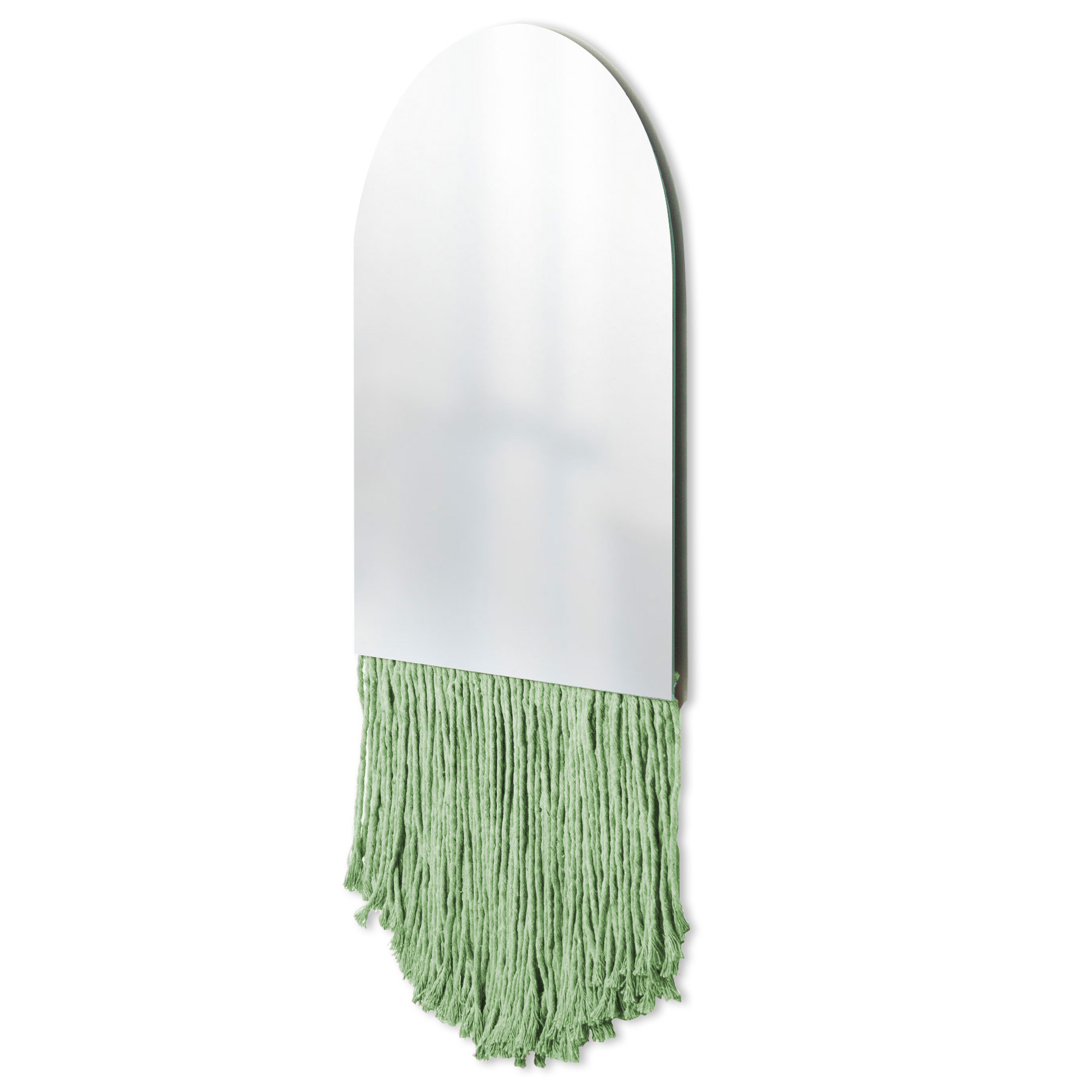 Espelho Decorativo Church Bangs Verde Limão 47X37 Cm