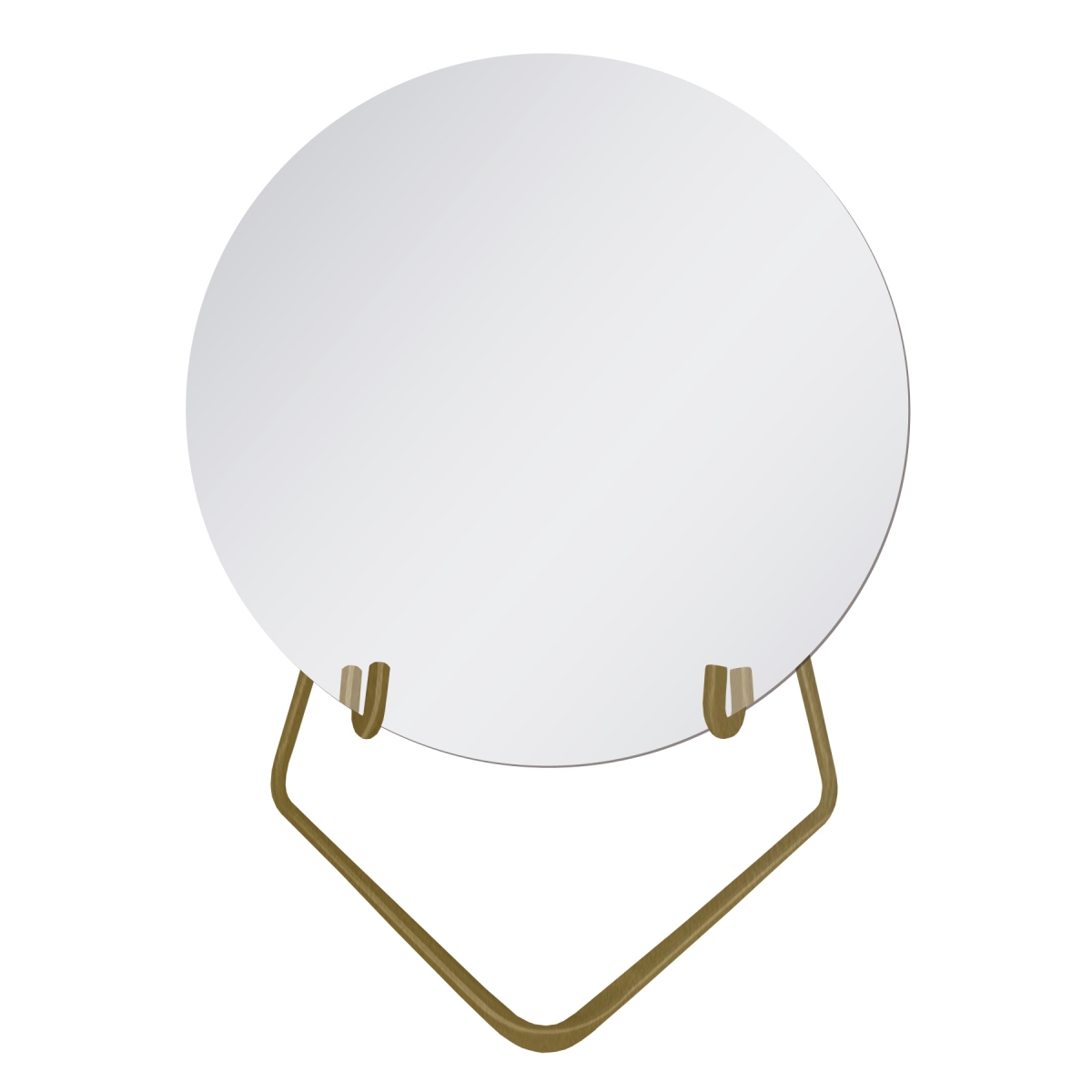 Espelho Decorativo Circle Mesa Dourado 30cm Redondo 