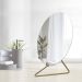 Espelho Decorativo Circle Mesa Dourado 30cm Redondo 