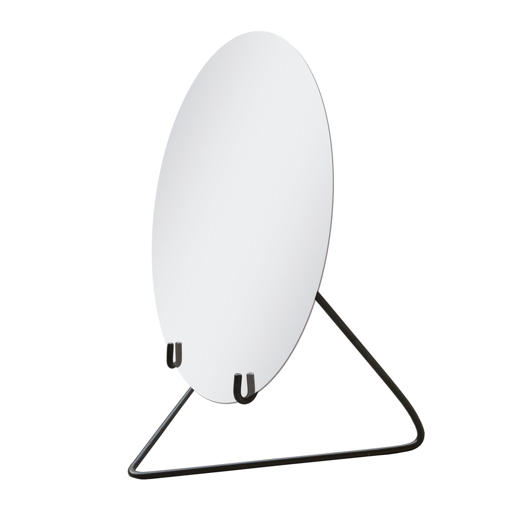 Espelho Decorativo Circle Mesa Preto 30cm Redondo 