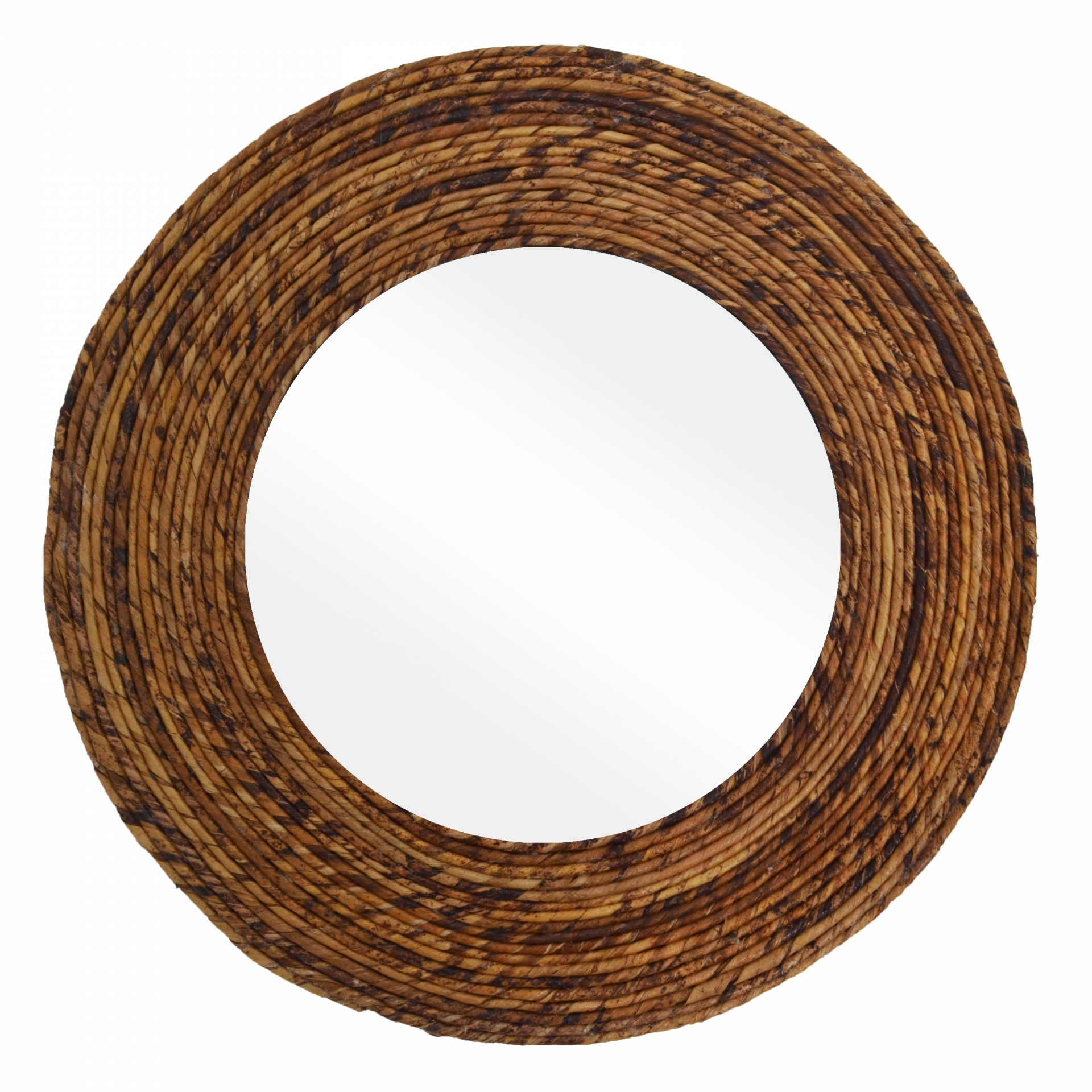Espelho Decorativo Corda Bananeira 60cm Redondo 