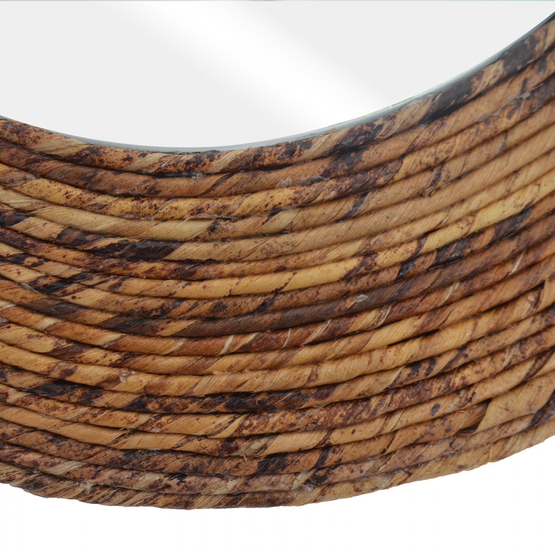 Espelho Decorativo Corda Bananeira 60cm Redondo 
