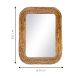 Espelho Decorativo Corda Bananeira 60x80cm Retangular 