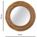 Espelho Decorativo Corda Bananeira 70cm Redondo 